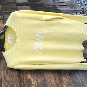 Soft Yellow Sun Sweater S